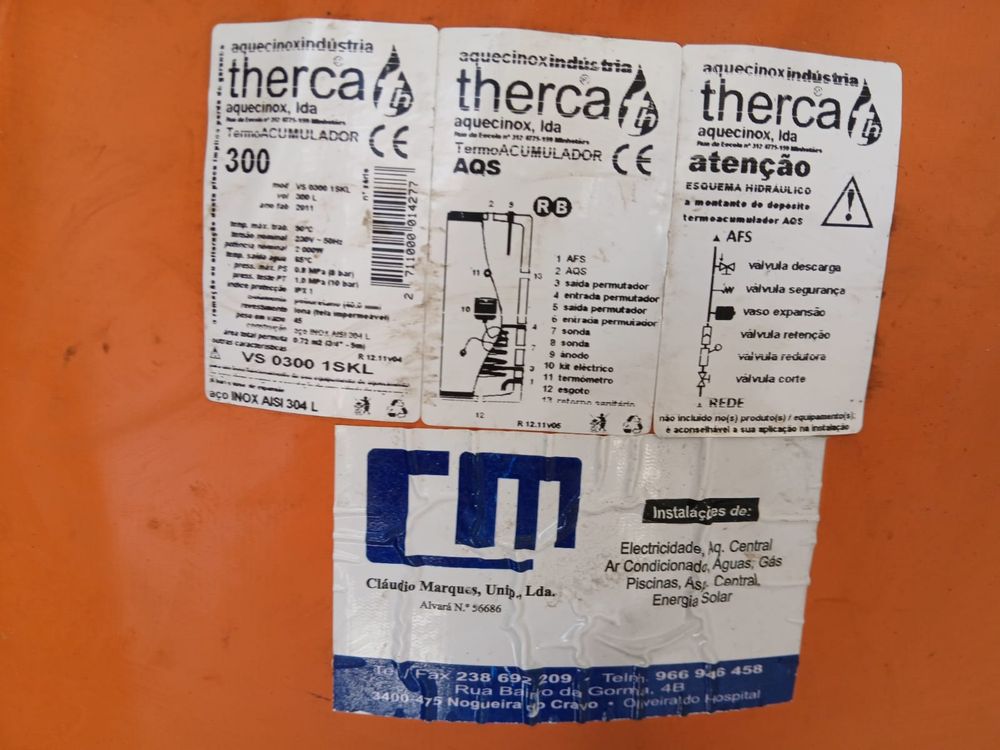 Termo Acumulador Inox 300 l