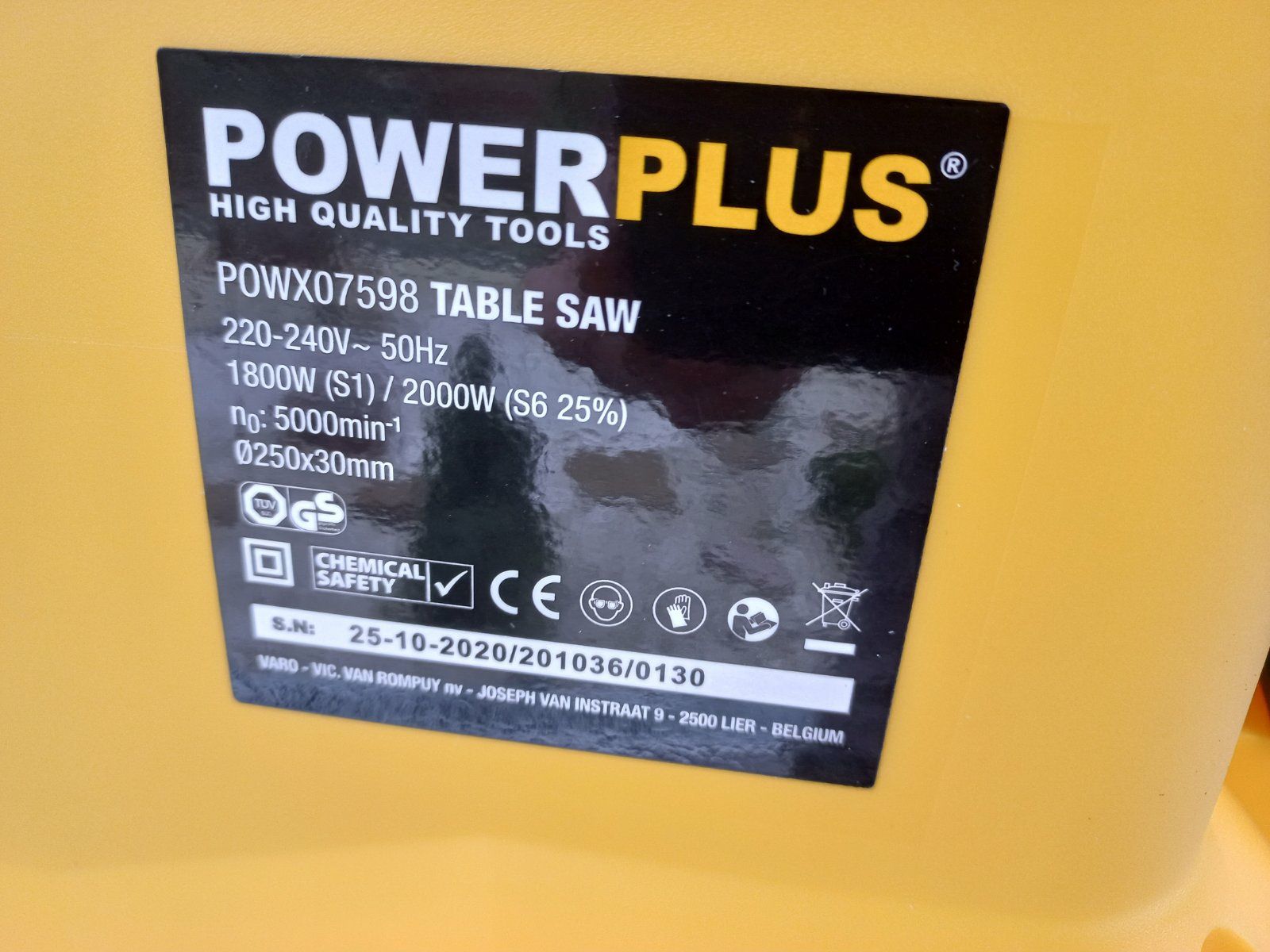 Циркулярка powerplus powx07598 циркулярна пила