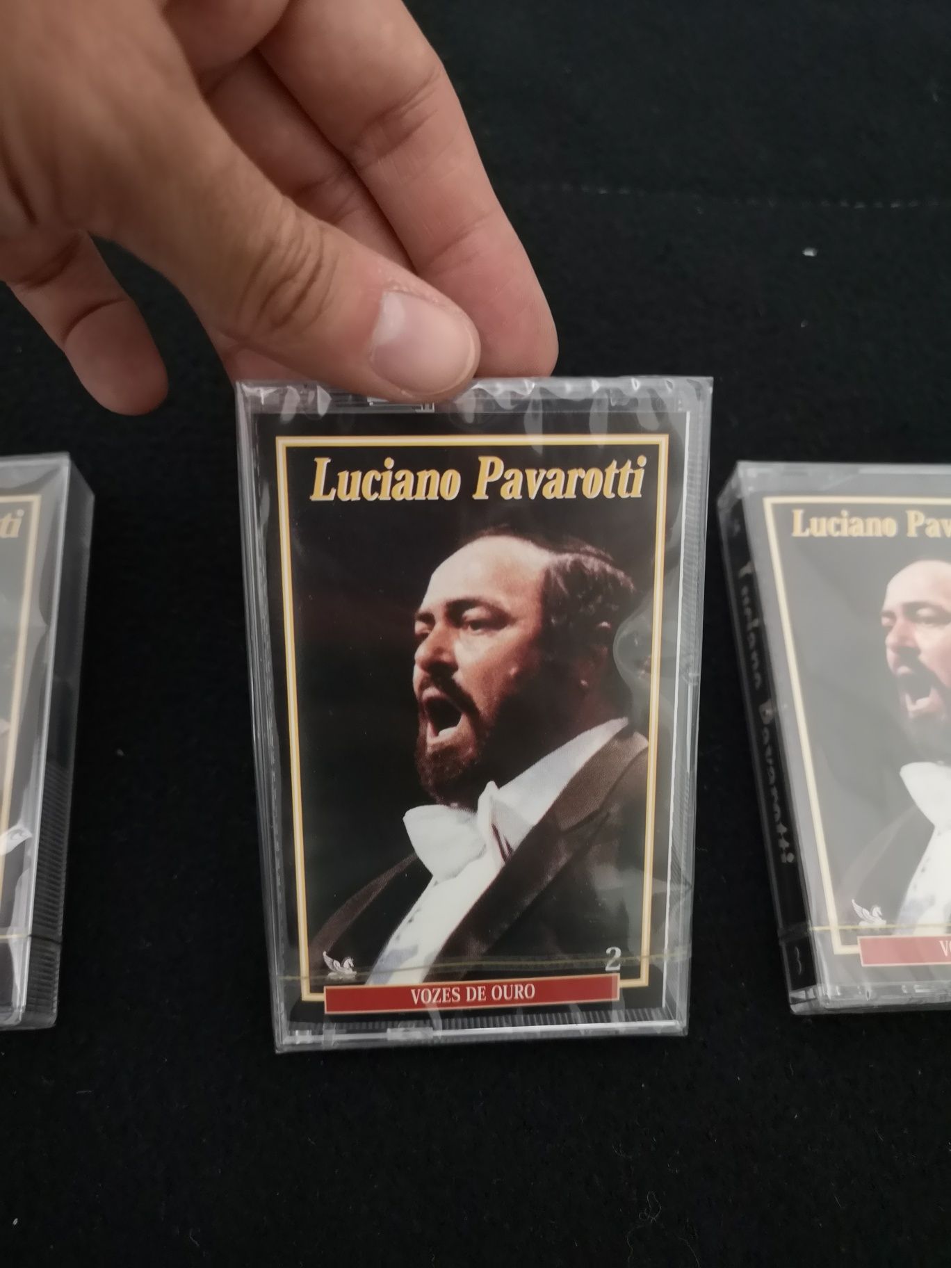 Coleção Vozes de Ouro - Luciano Pavarotti (3 cassetes novas e embalada