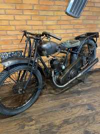 Stary motor motocykl Alcyon 250 lata 20-te