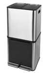 Okazja Nowy Kosz na śmieci Smart 2 x 15 l + 20 l czarny / inox D