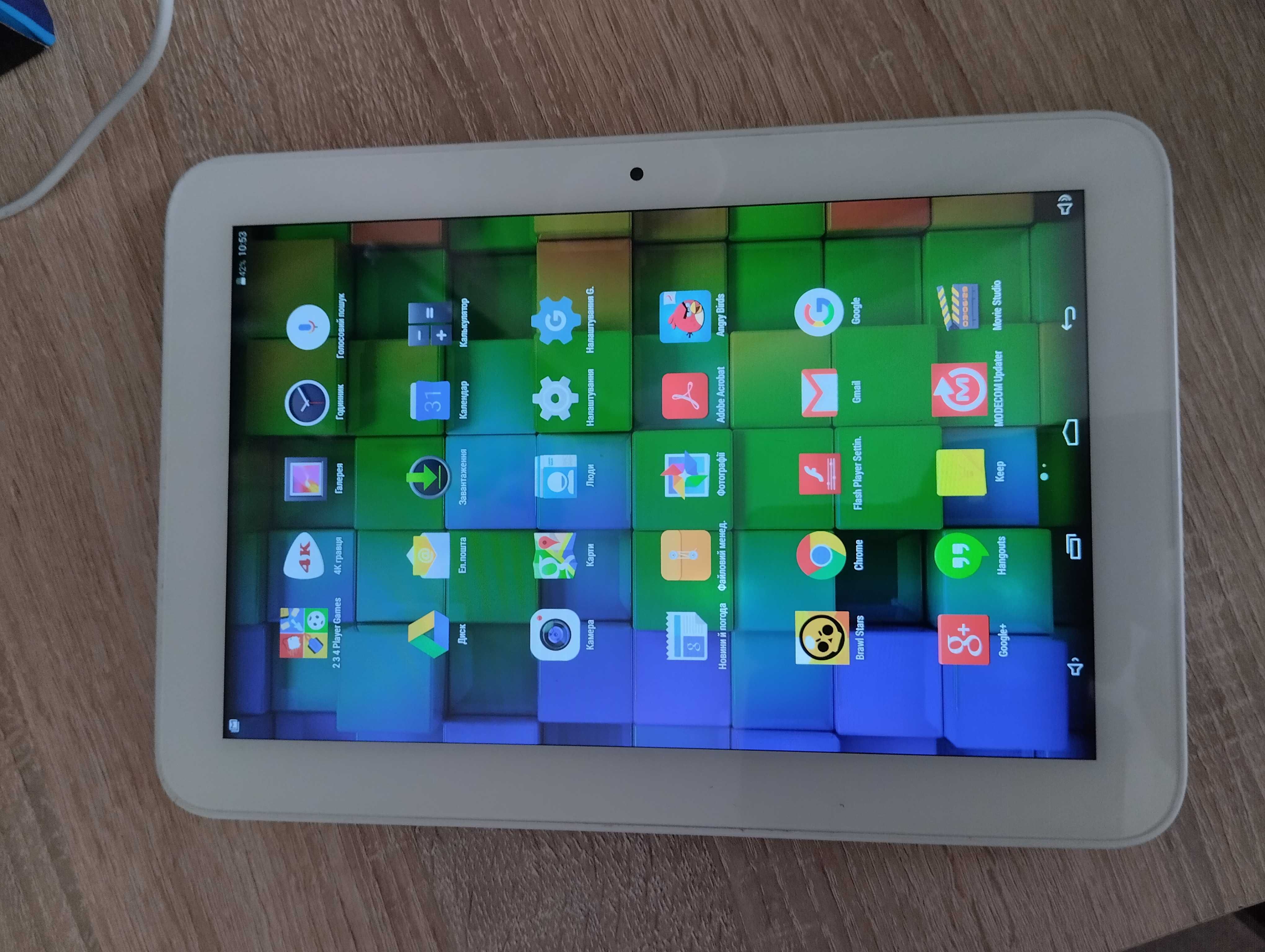 Планшет Modecom TAB 1004 IPS X4 White,  10.1 дюйма, 7000мАп