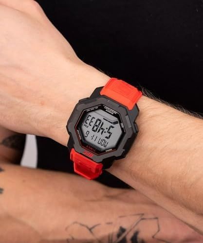 Zegarek Timex TW2V88200 Strength Knockout UFC 48 mm czerwony pasek new