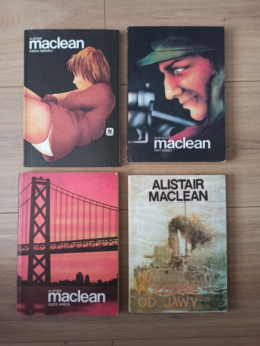 Cztery książki Alistair Maclean złote wrota, rzeka smierci