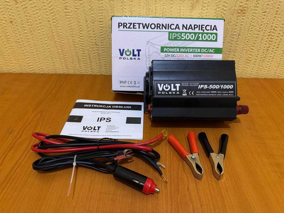 Інвертор Перетворювач напруги VOLT POLSKA 12DC/230V AC 500/1000W