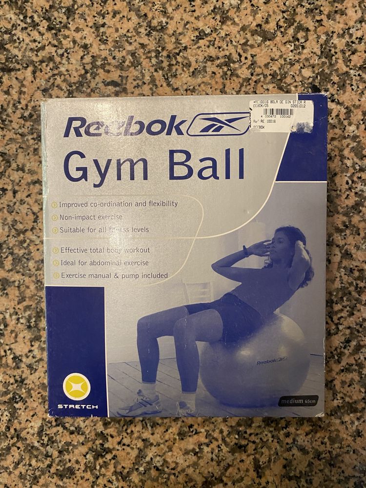 Bola de ginastica Reebok cinza