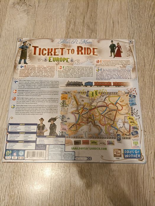 Wsiąść do Pociągu Europa gra planszowa NOWA FOLIA