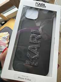 iPhone 15 Plus Etui - Karl Lagerfeld HardCase 3D czarne