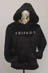Bluza z nadrukiem FRIENDS z kapturem czarna - S - NOWA