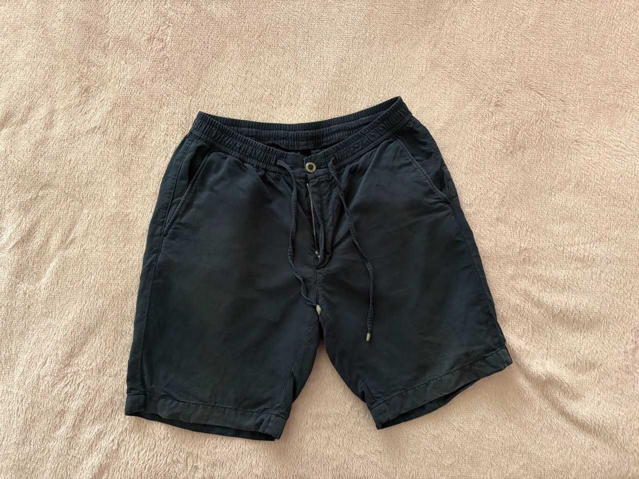 Лляні шорти, Massimo Dutti, темно-сині, [M]
