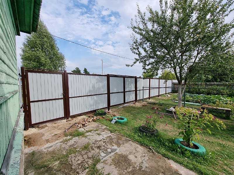 Забор из профнастила. Ворота, калитки под ключ. 3Д сетка