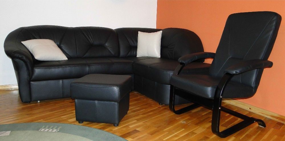 Letnia cena narożnik kanapa sofa narożna FRESH skóra nat.PRODUCENT