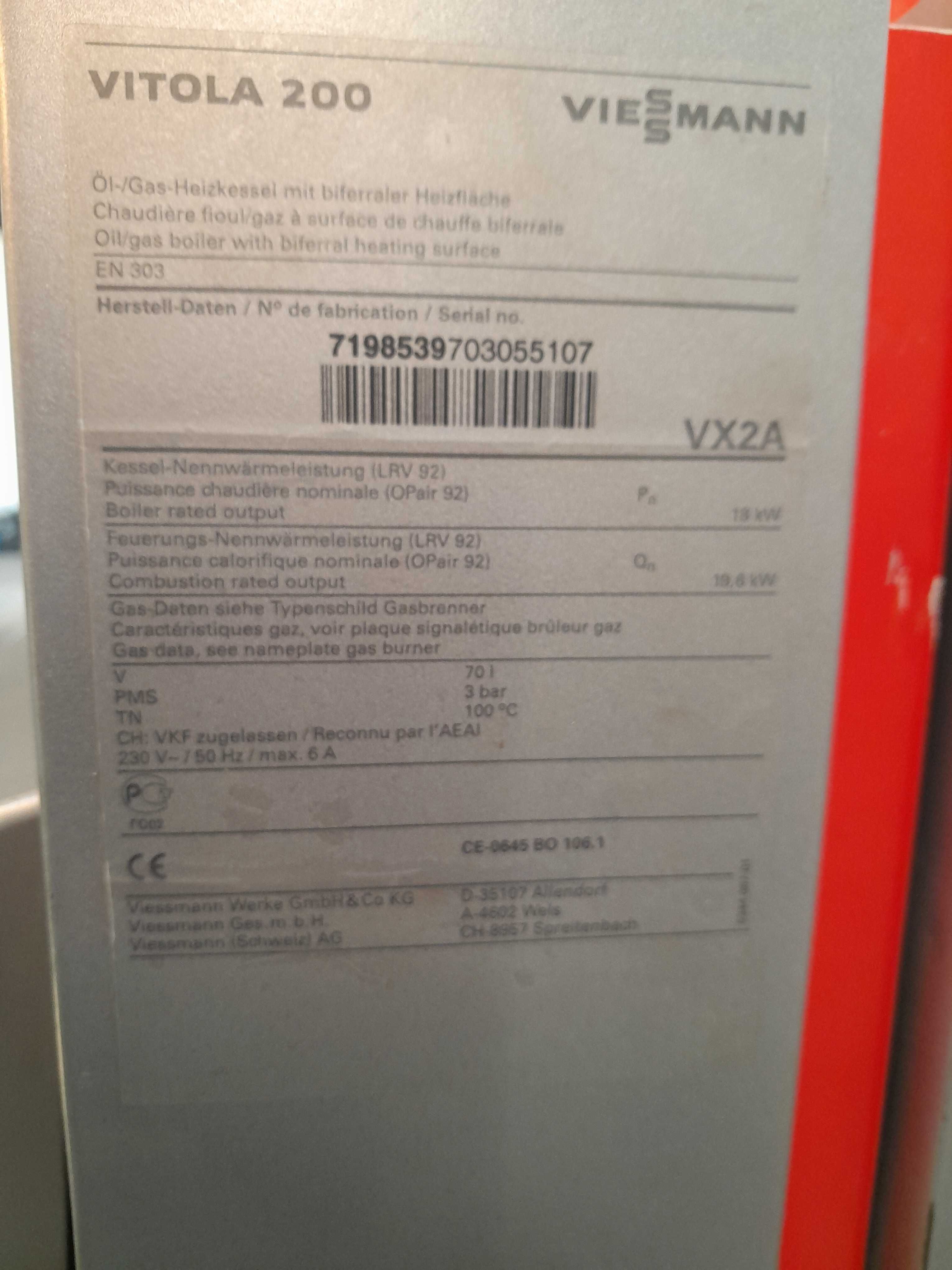 Kociol olejowy kondensacyjny Vitola 200
