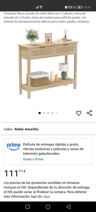 Móvel entrada imita madeira