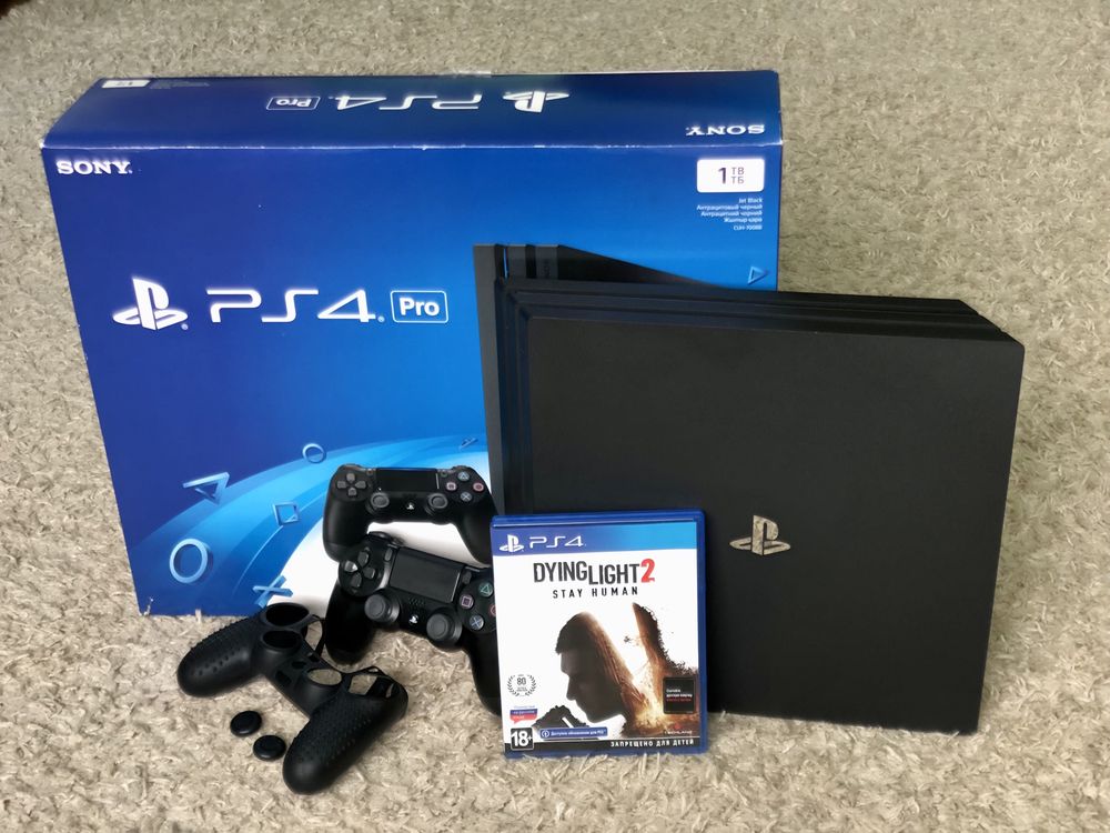 Play Station 4 Pro (1 dualshock ) + игра Dying Light 2