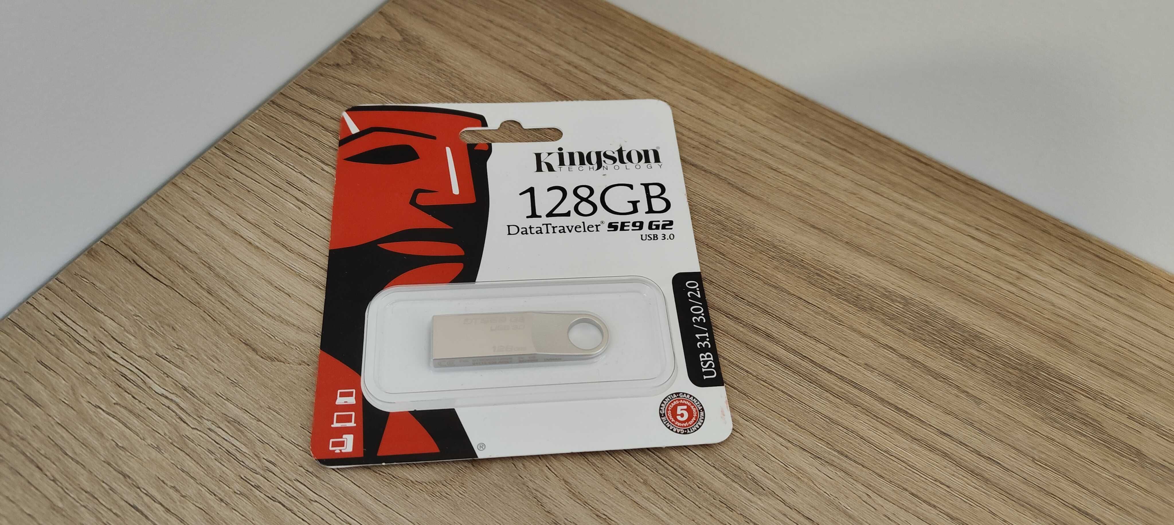 Pen USB Kingston DataTraveler SE9G2 - USB 3.0 - 128GB - NOVO