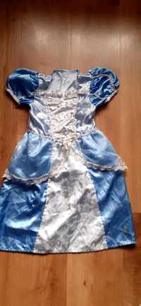 Strój karnawałowy sukienka księżniczka kopciuszek 5-6 lat