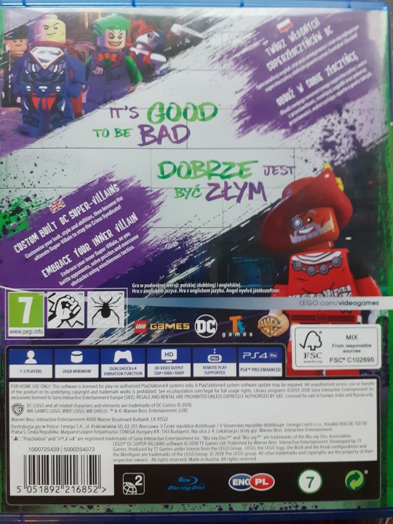 Lego DC Super Villains Złoczyńcy gra na PS4