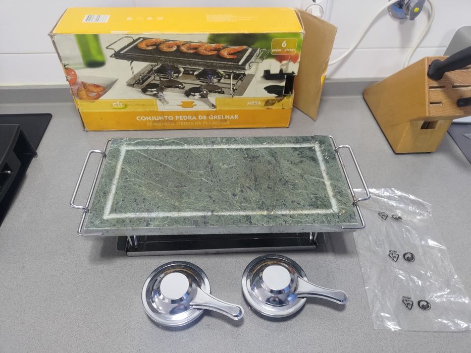 Grelhador de bife na pedra