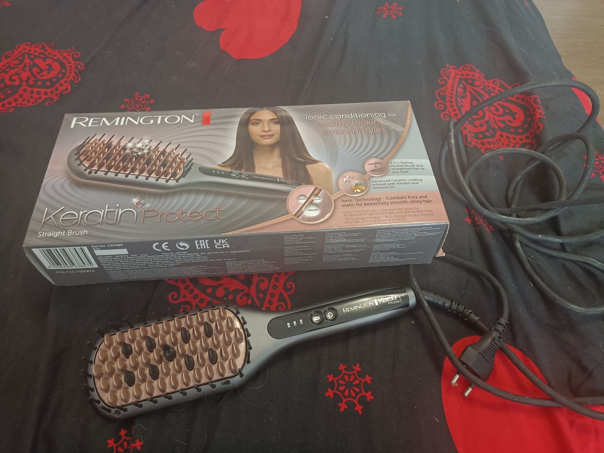 Szczotka prostująca Remington Keratin Protect CB7480 Jonizacja