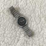 Srebrny metalowy stary zegarek męski Seiko automatic vintage
