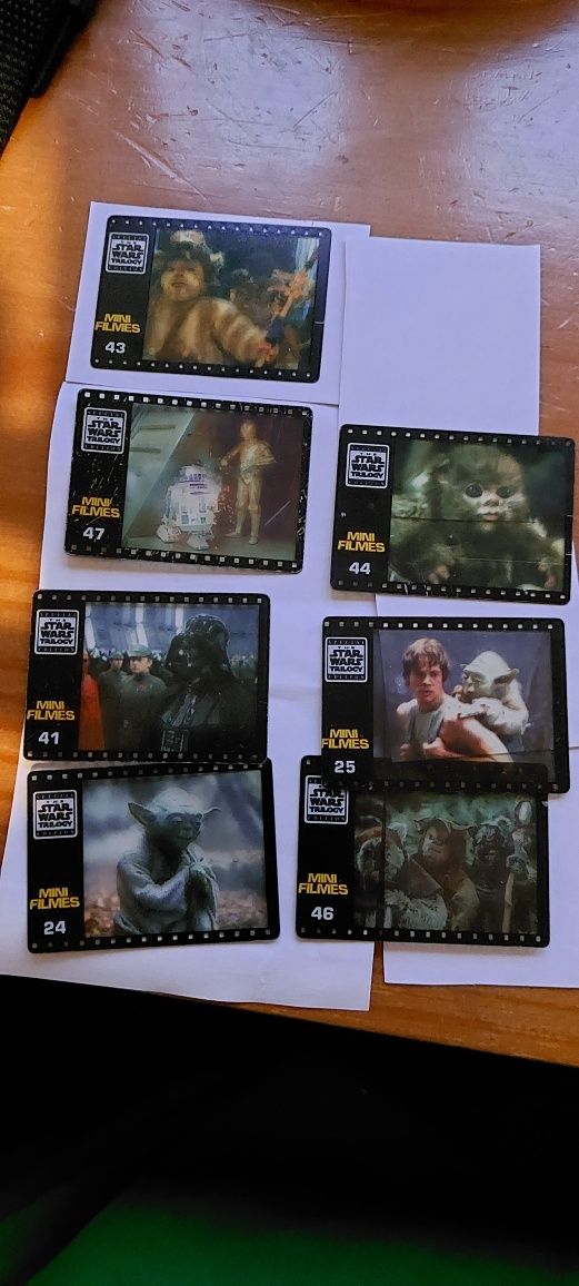 Star wars cromos e películas