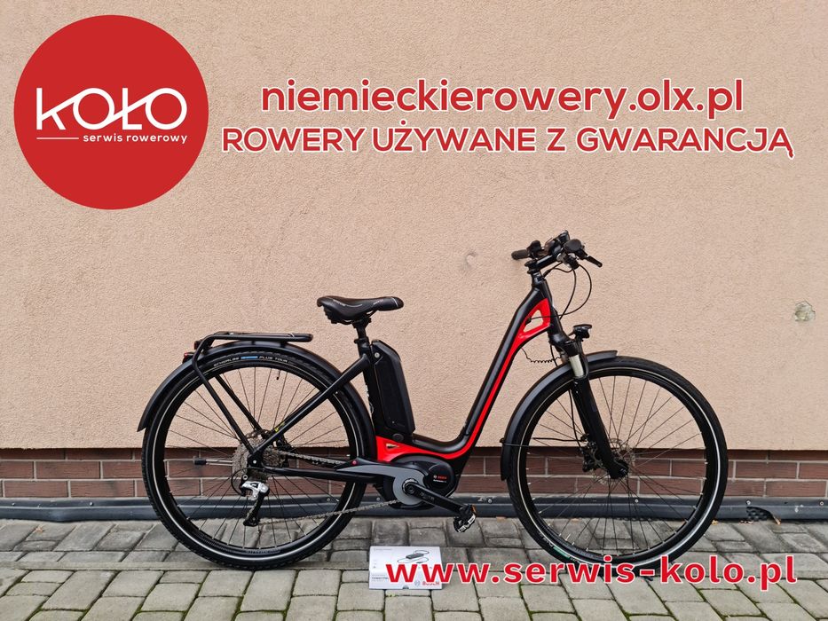 Rower elektryczny damka damski BERGAMONT E-Ville koła 28 SHIMANO XT