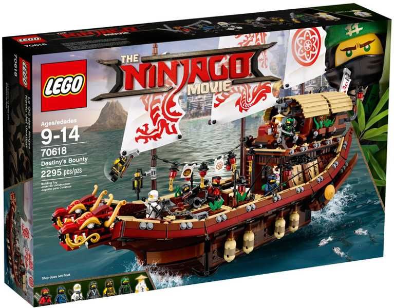 LEGO set ninjago DESTINY’S BOUNTY 70618 NOVO selado