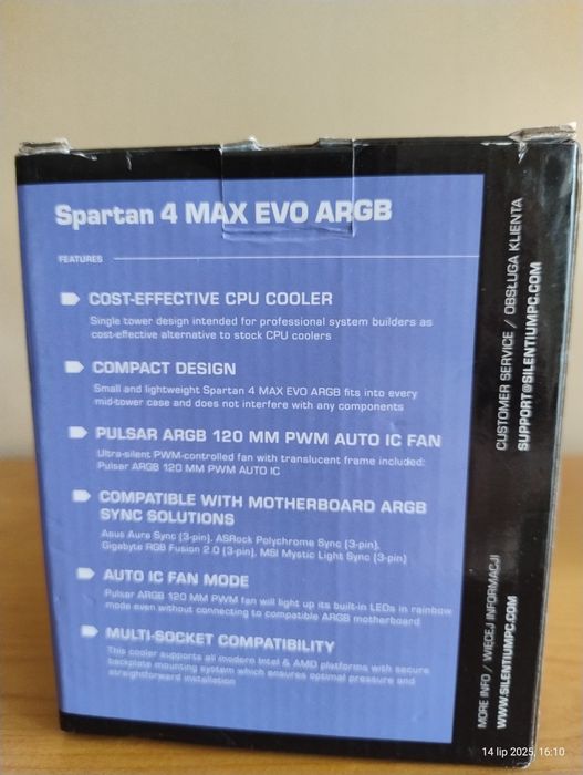 Chłodzenie procesora Spartan 4 MAX EVO ARGB