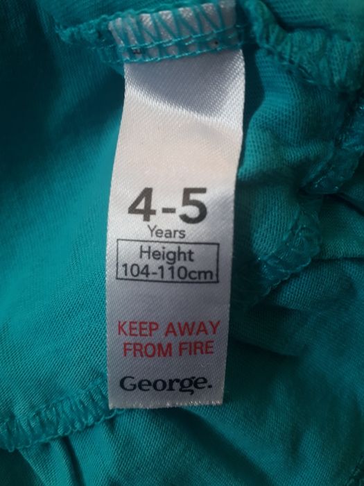 Rozkoszne sukienka turkusowa George 104-110