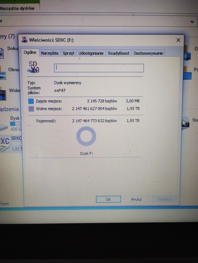 Karta sd 2T testowana