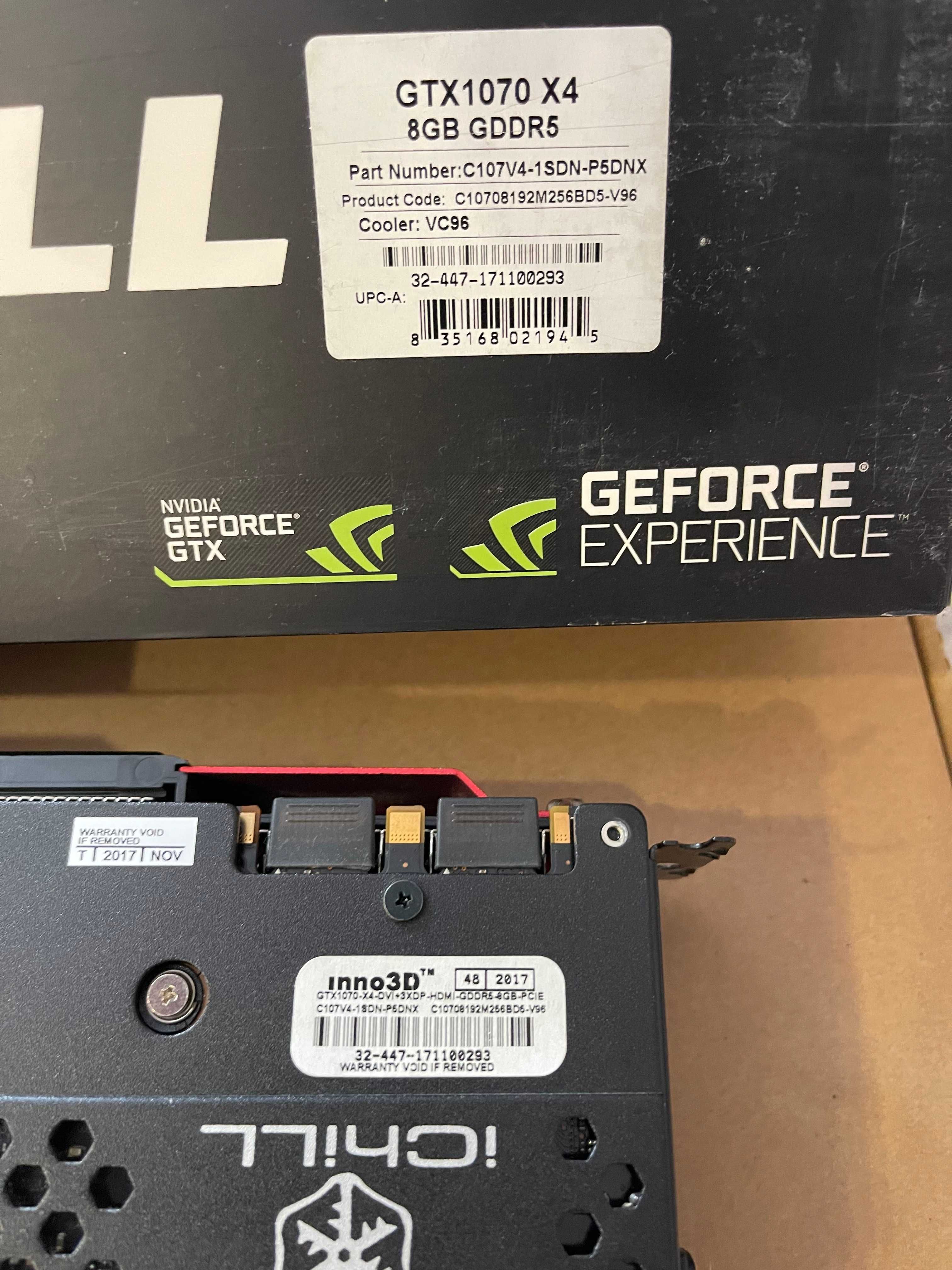 Відеокарта inno3D iChill GEFORCE GTX 1070 8Gb