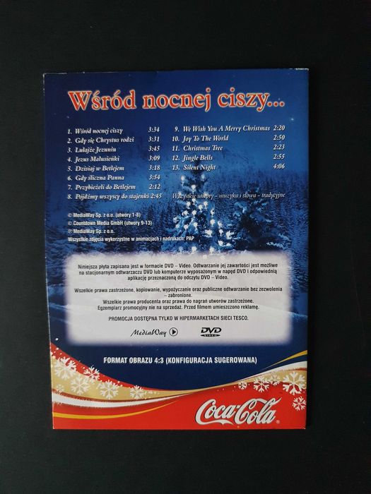 Płyta Kolędy Karaoke Coca-Cola Wśród nocnej ciszy i inne