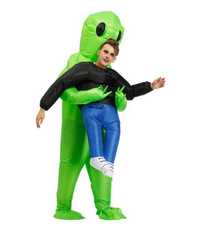 Надувной костюм инопланетянина RESTEQ, костюм зеленый инопланетянин