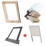 3-SZYBOWE Okno dachowe Rooflite Gr. VELUX 66x118 78x118 78x140 +ROLETA