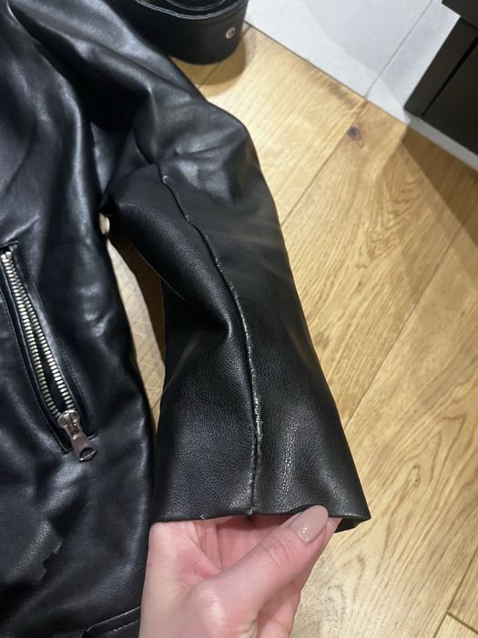 Ramoneska Stradivarius kurtka motocyklowa eko skóra