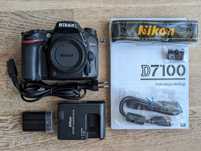 Aparat Nikon D7100 body (bez obiektywu) w pięknym stanie, W-wa (+64GB)