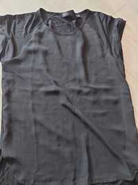 Bluzka czarna women by Tchibo 36/38 damska krótki rękaw elegancka