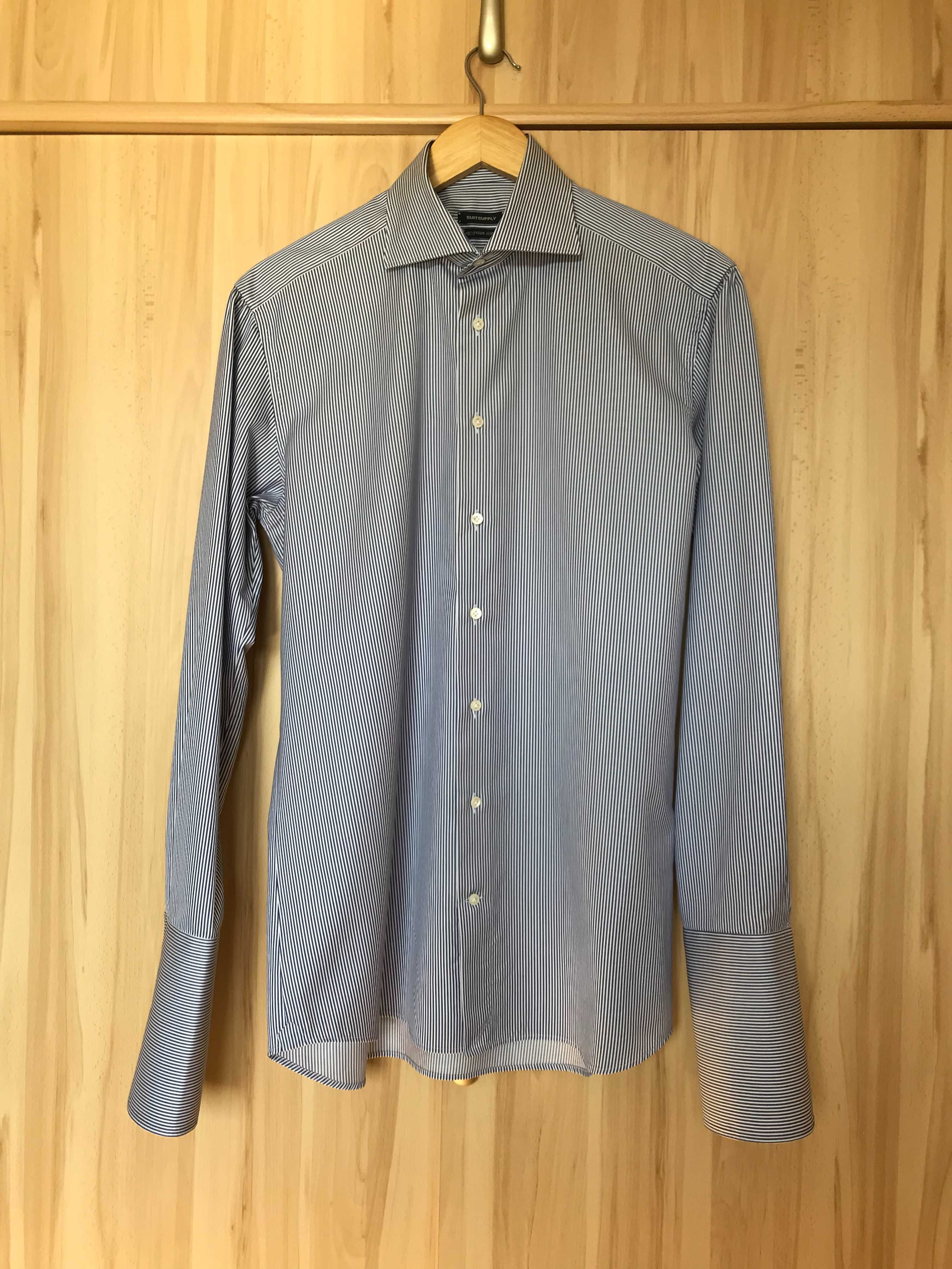 [Ubrana 3x] Męska koszula na spinki SuitSupply T. Mason r. 15 3/4 (40)