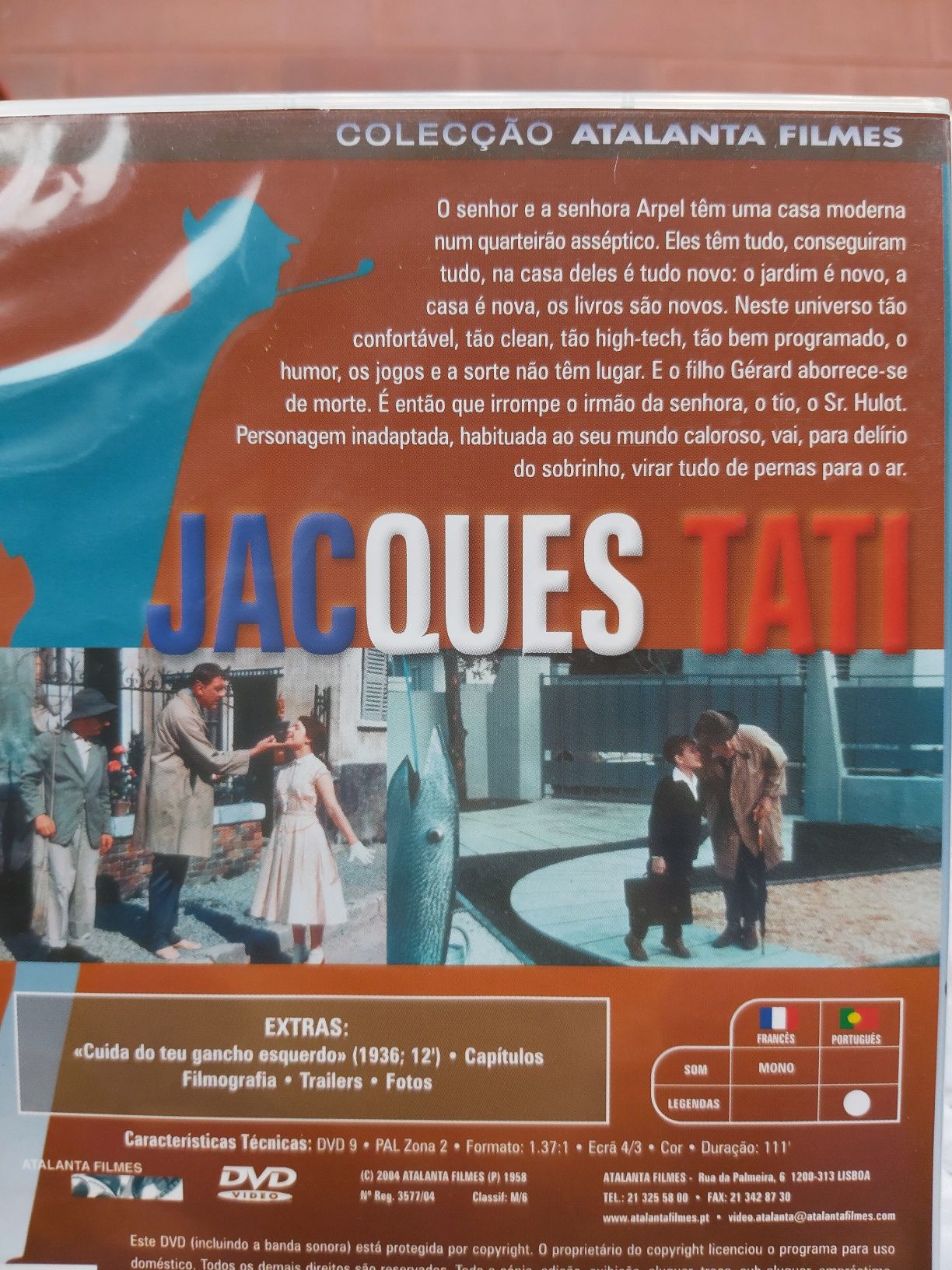 Coleção JACQUES TATI em 4 DVDs