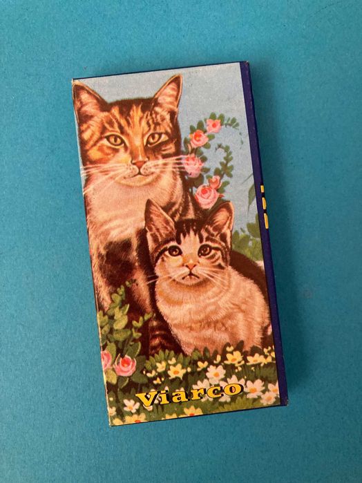 Caixa de 6 Lápis de Cor Colorir da marca Portuguesa Viarco Anos 70/80