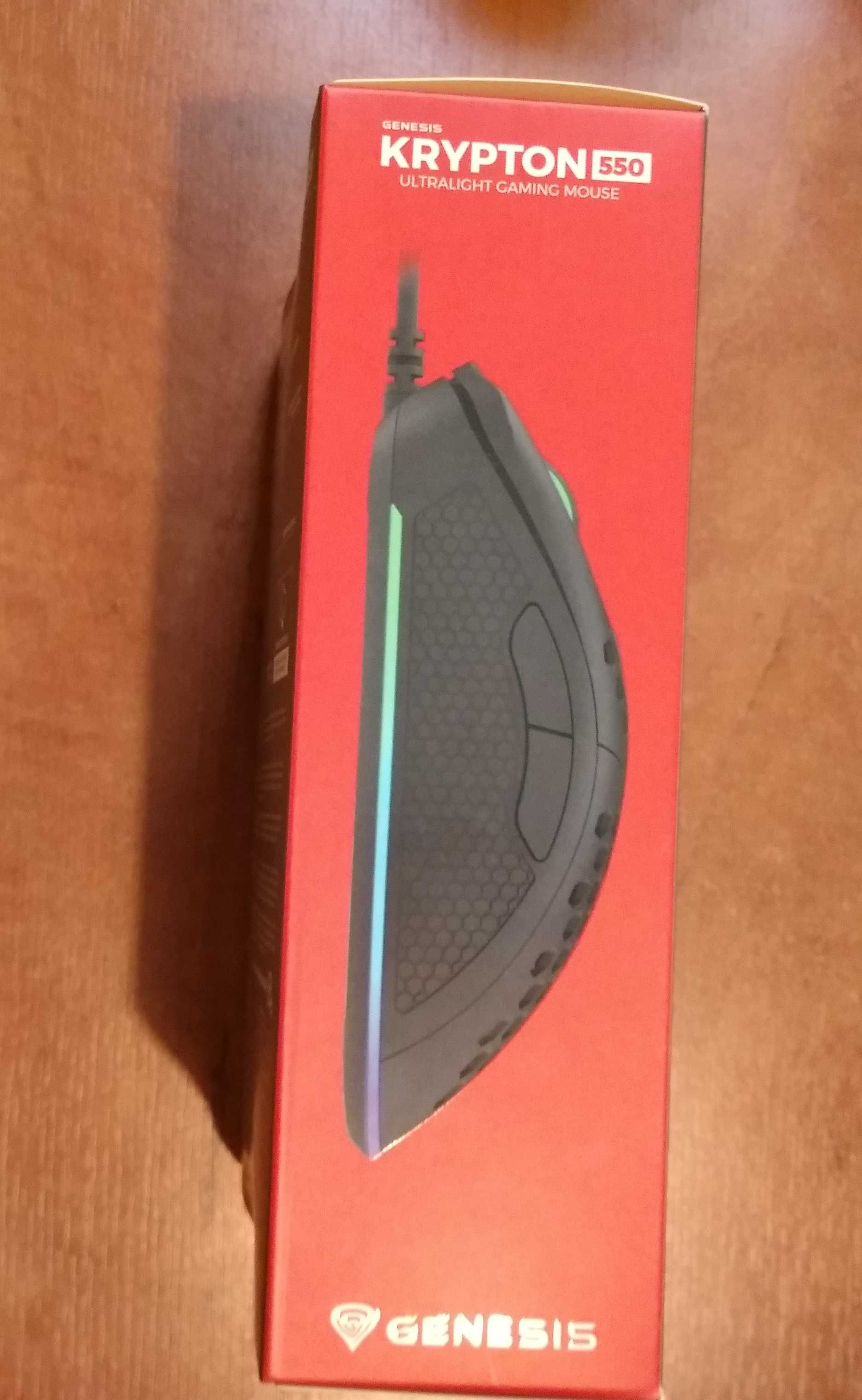 Genesis Krypton 550 RGB Ultralight Gaming Mouse NOWA!