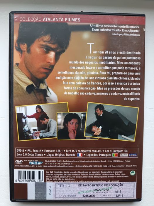 DVD de tanto bater o meu coração parou