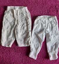 Spodnie białe r.74