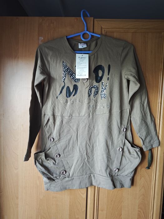 Bluza dziewczęca brązowa rozmiar 152