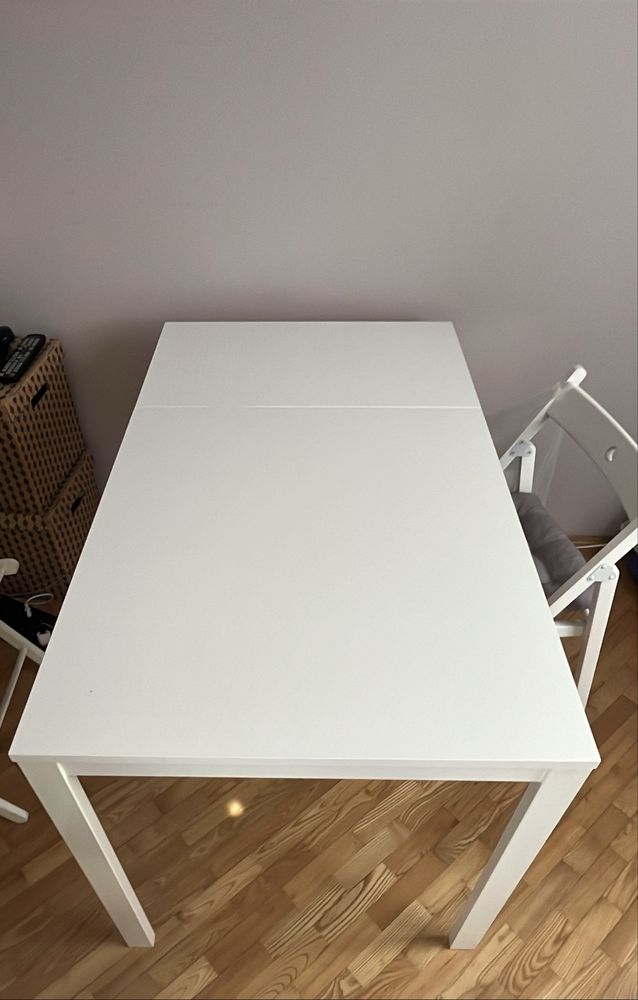 Stól rozkladany biały Ikea