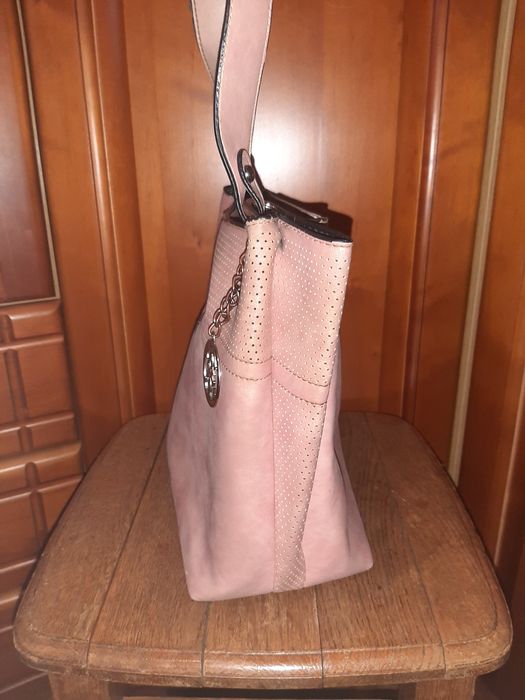 Сумка рожева, екошкіра