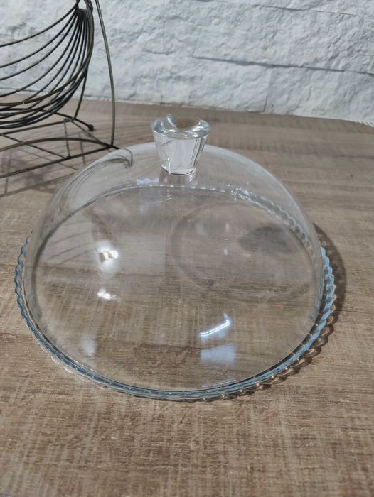 Тортниця скляна 32 см