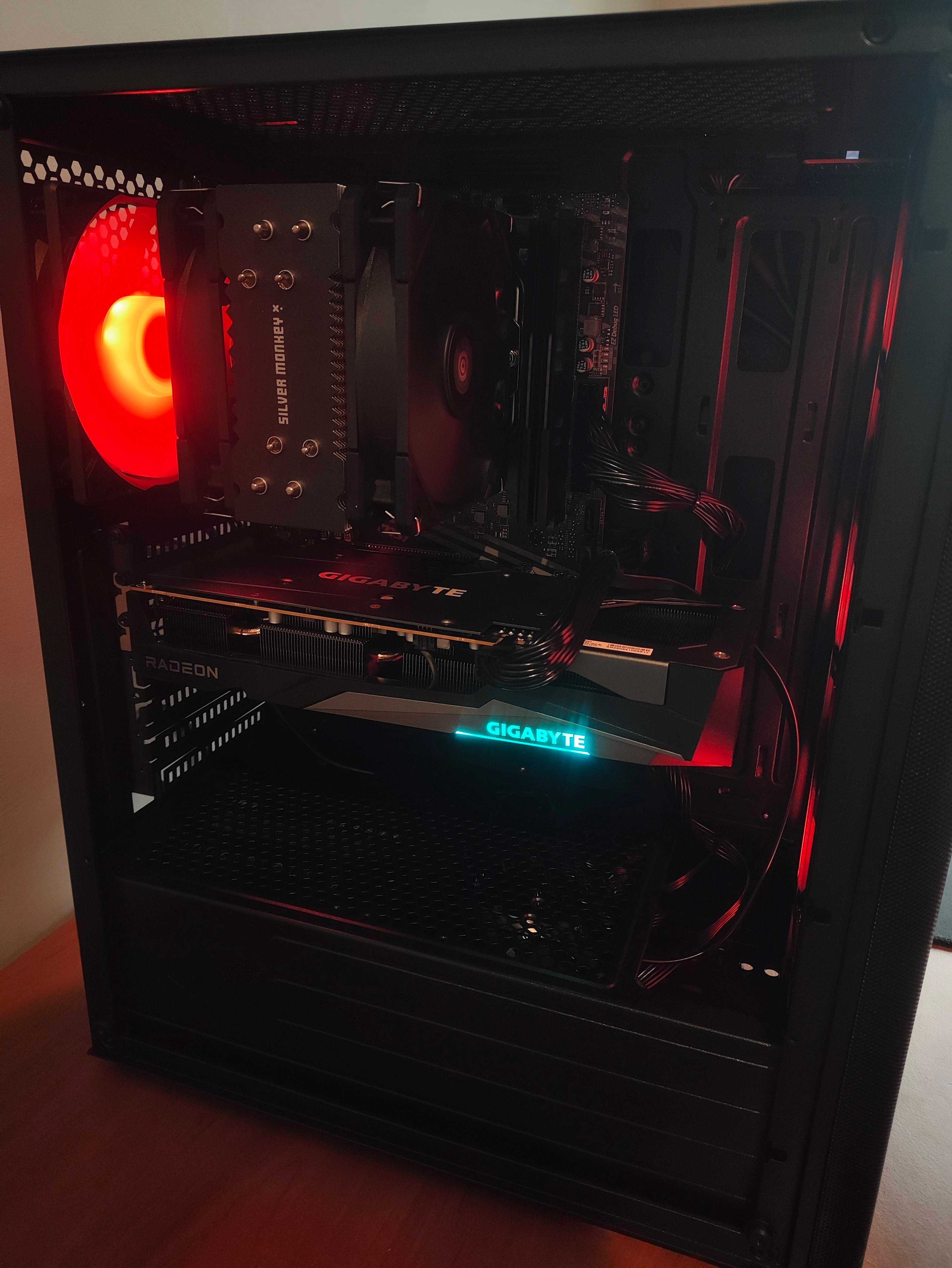 Nowy komputer gamingowy ARGB R5 5600/RX7600OC/32GB/M.2 1TB