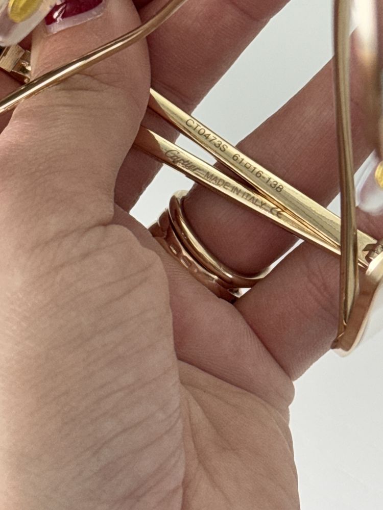 Солнцезащитные очки cartier тренд 2025 в оправе